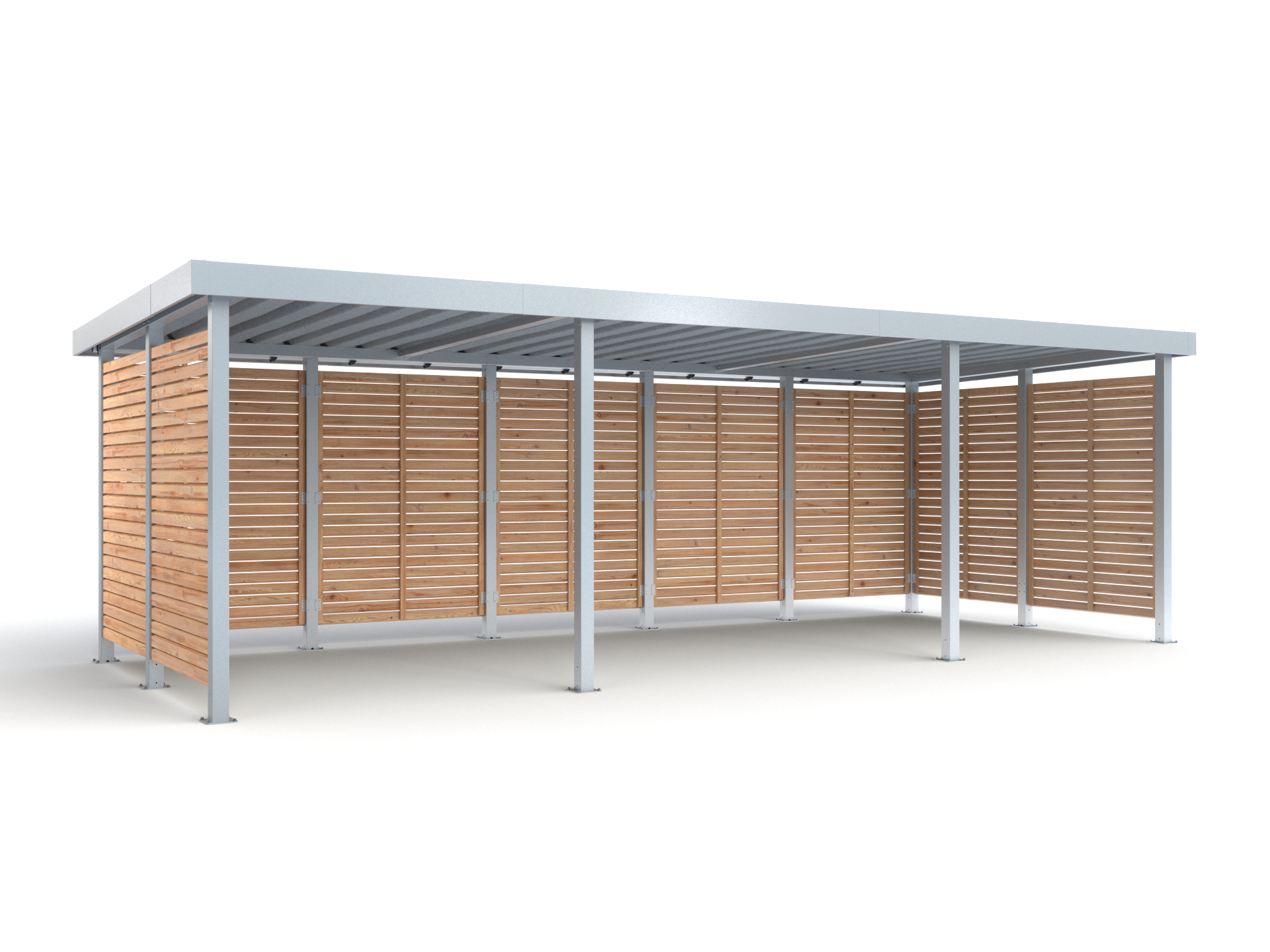 Mülltonnenüberdachung Stellwerk M5 Holz