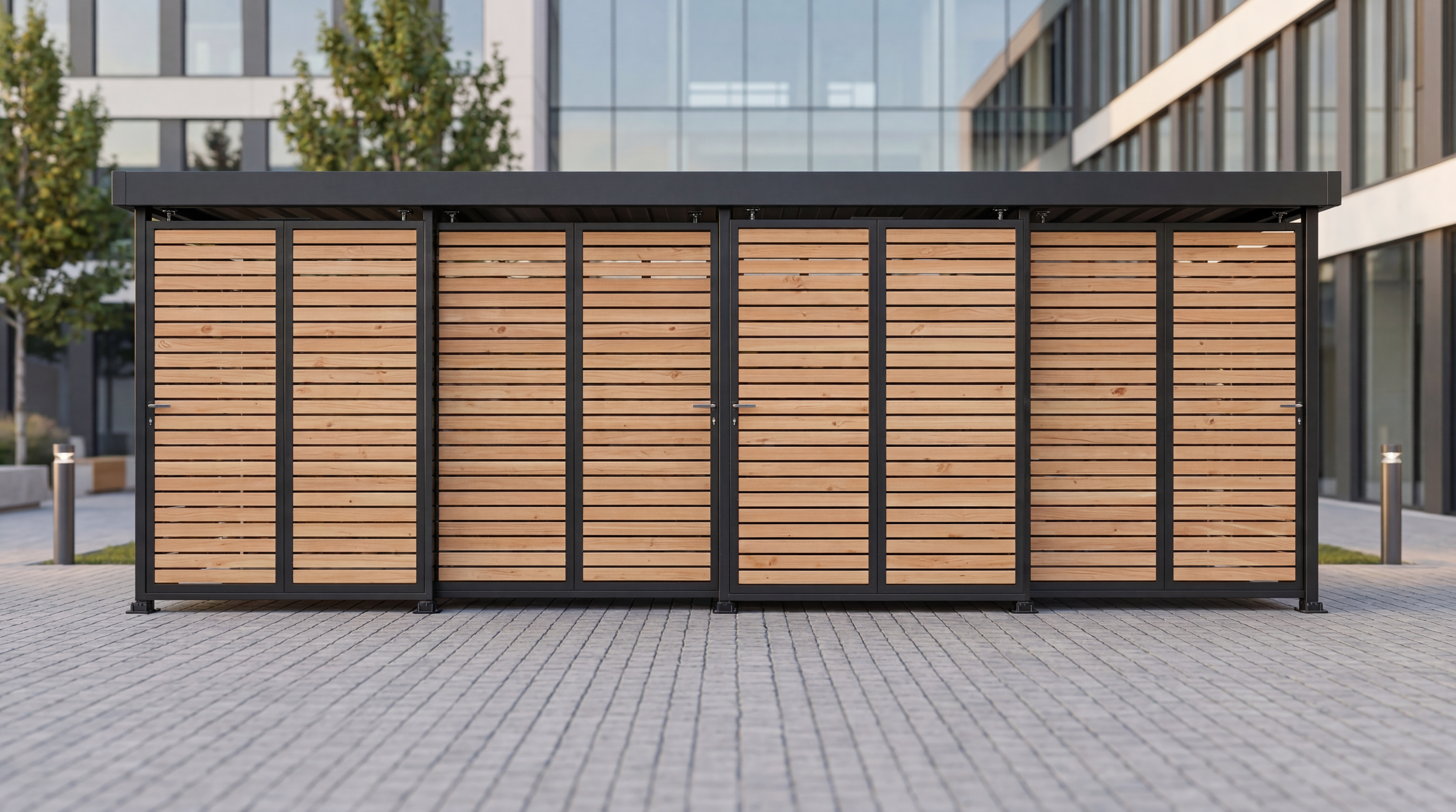 Mülltonnenhaus Stellwerk M6 Holz