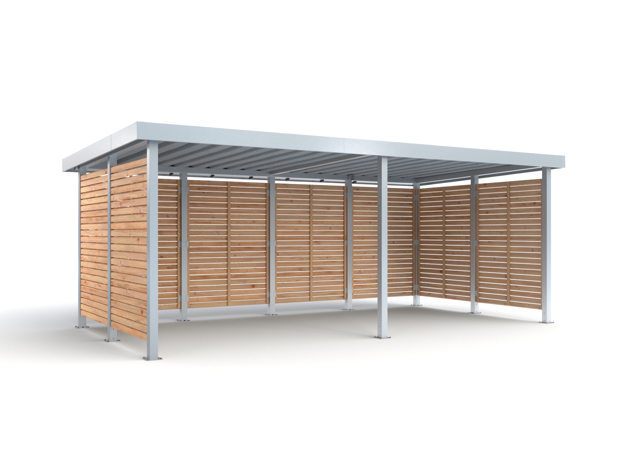 Mülltonnenüberdachung Stellwerk M4 Holz