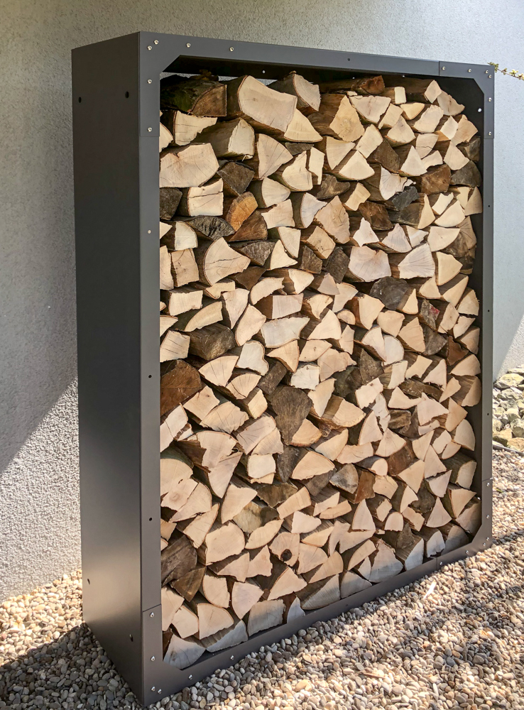 Kaminholzregal Basic aus Metall Pulverbeschichtet