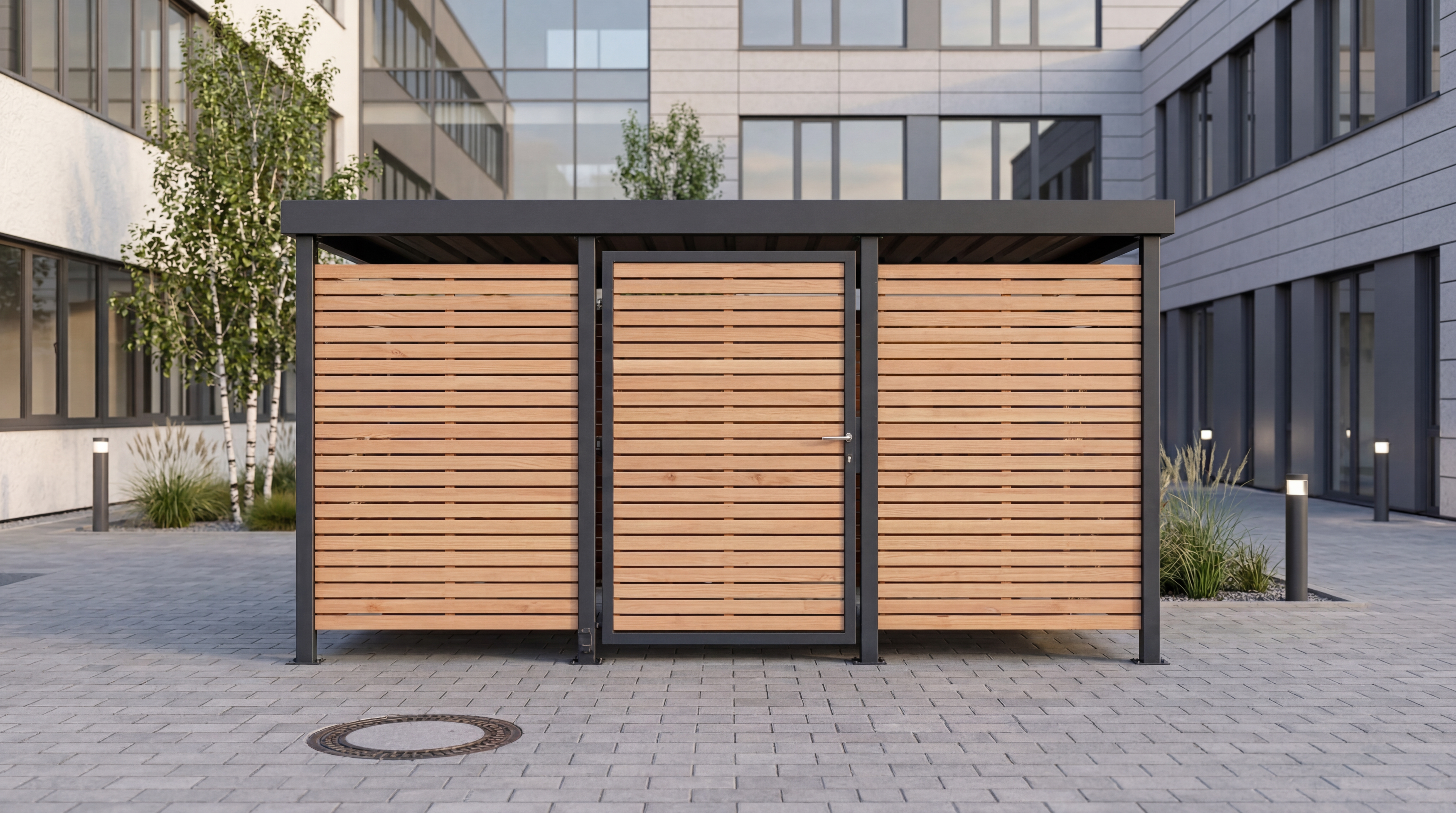 Mülltonnenhaus Stellwerk M3 Holz