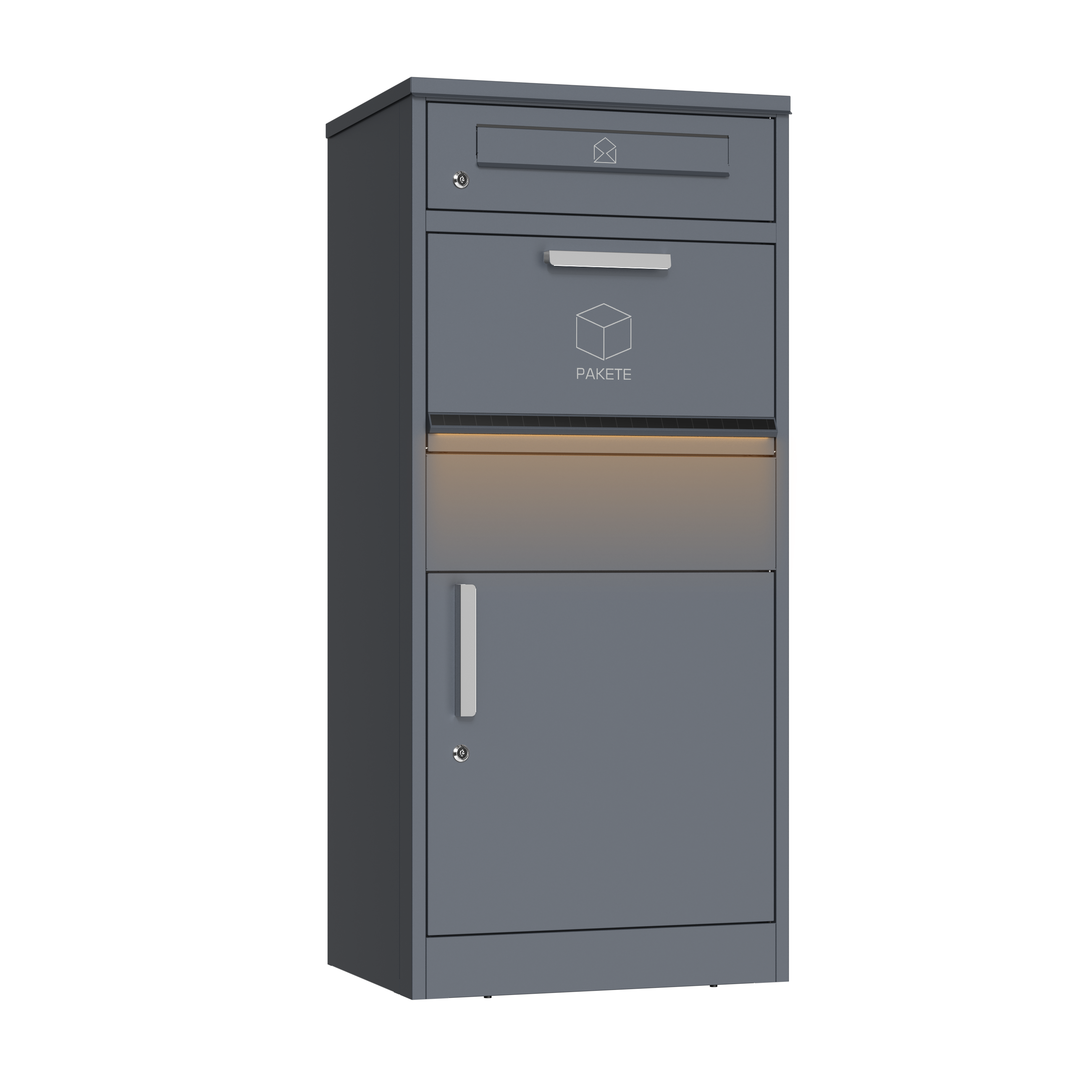 Paketbriefkasten Kompakt Pakko - mit LED Beleuchtung