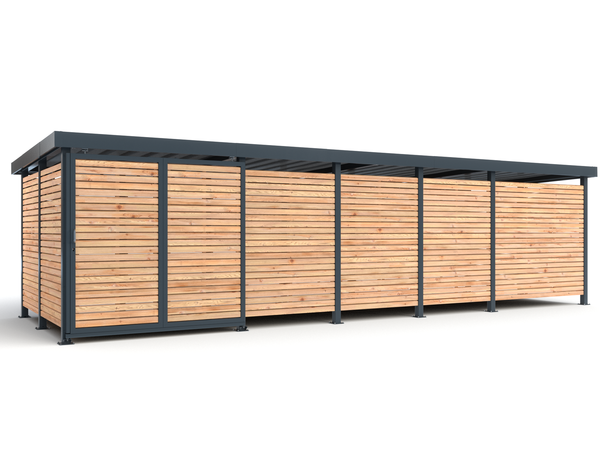 Mülltonnenhaus Stellwerk M6 Holz