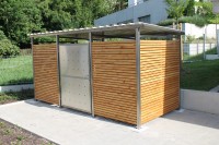 Vorschau: Mülltonnenhaus mit Holzverkleidung 4 x 2,50 Meter